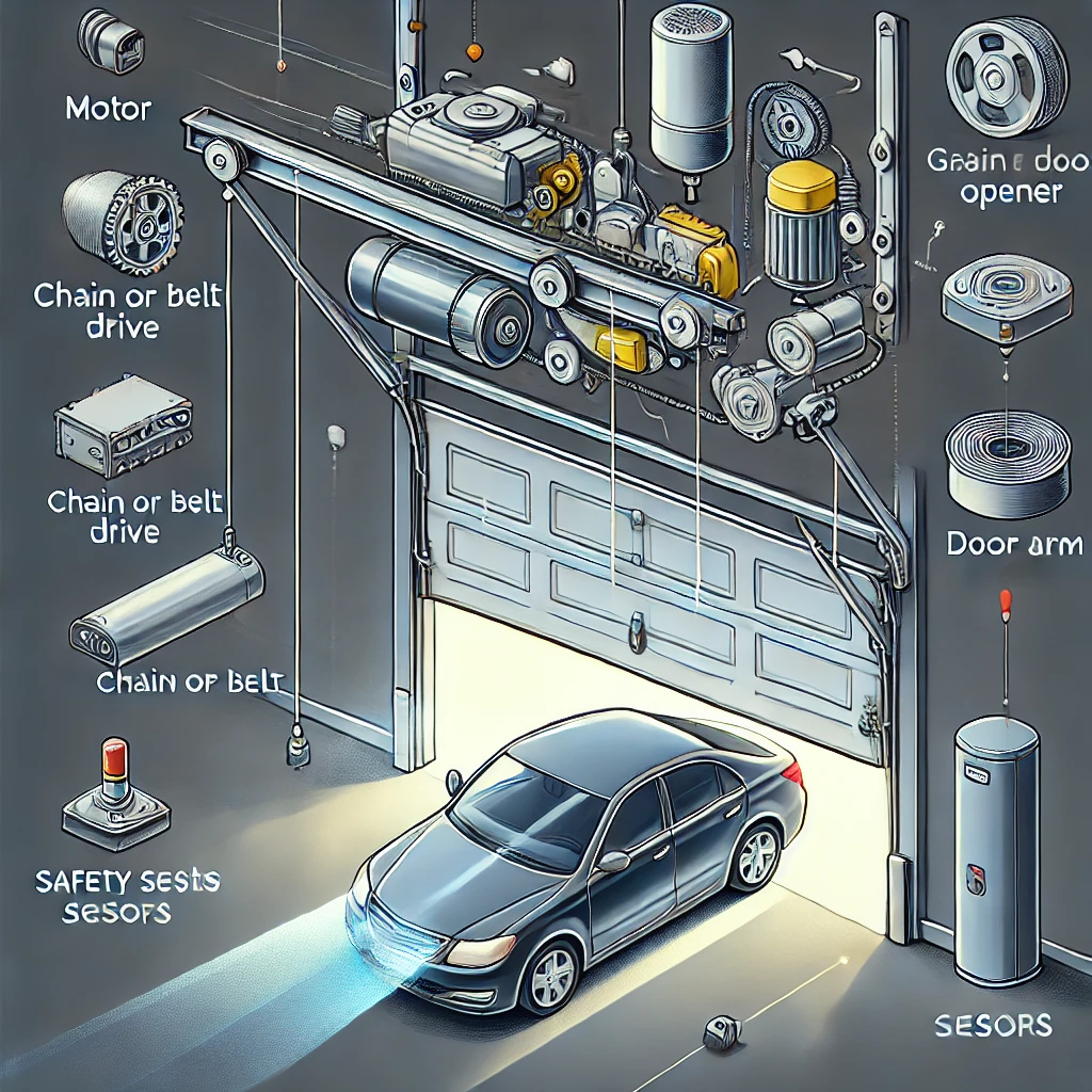 how does a garage door opener work