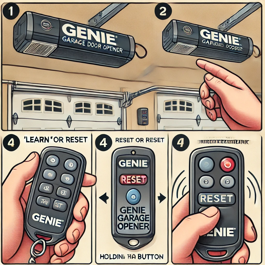 how to reset a genie garage door opener