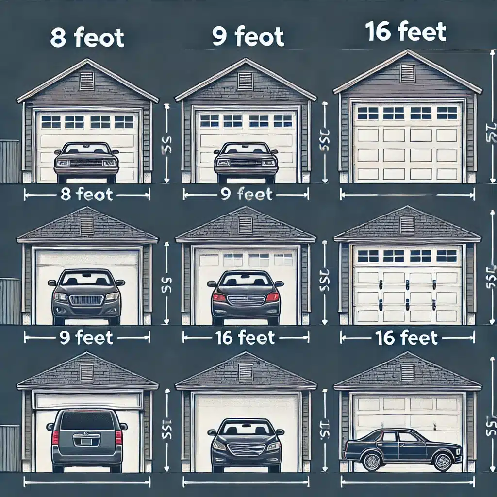 garage door width