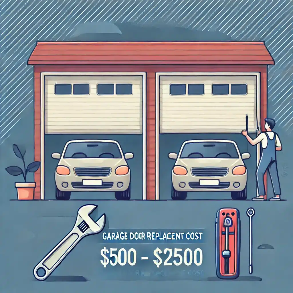 2 car garage door replacement cost